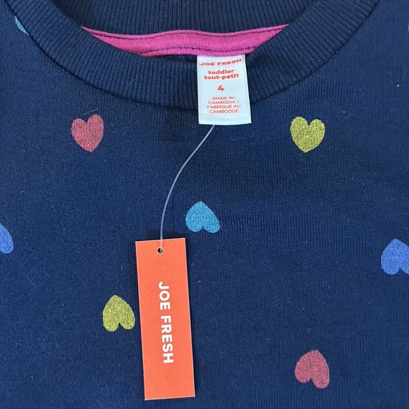 Toddler Girl size 4 NWT Joe Fresh sweatshirt - Picture 3 of 4